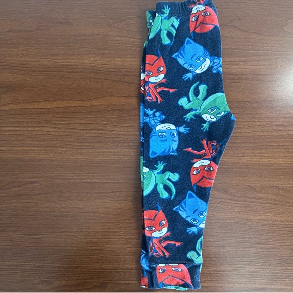 PJ Mask Kids Cotton Pajama Set Size 4T Snug Fit Navy Blue w/Characters - Picture 7 of 11